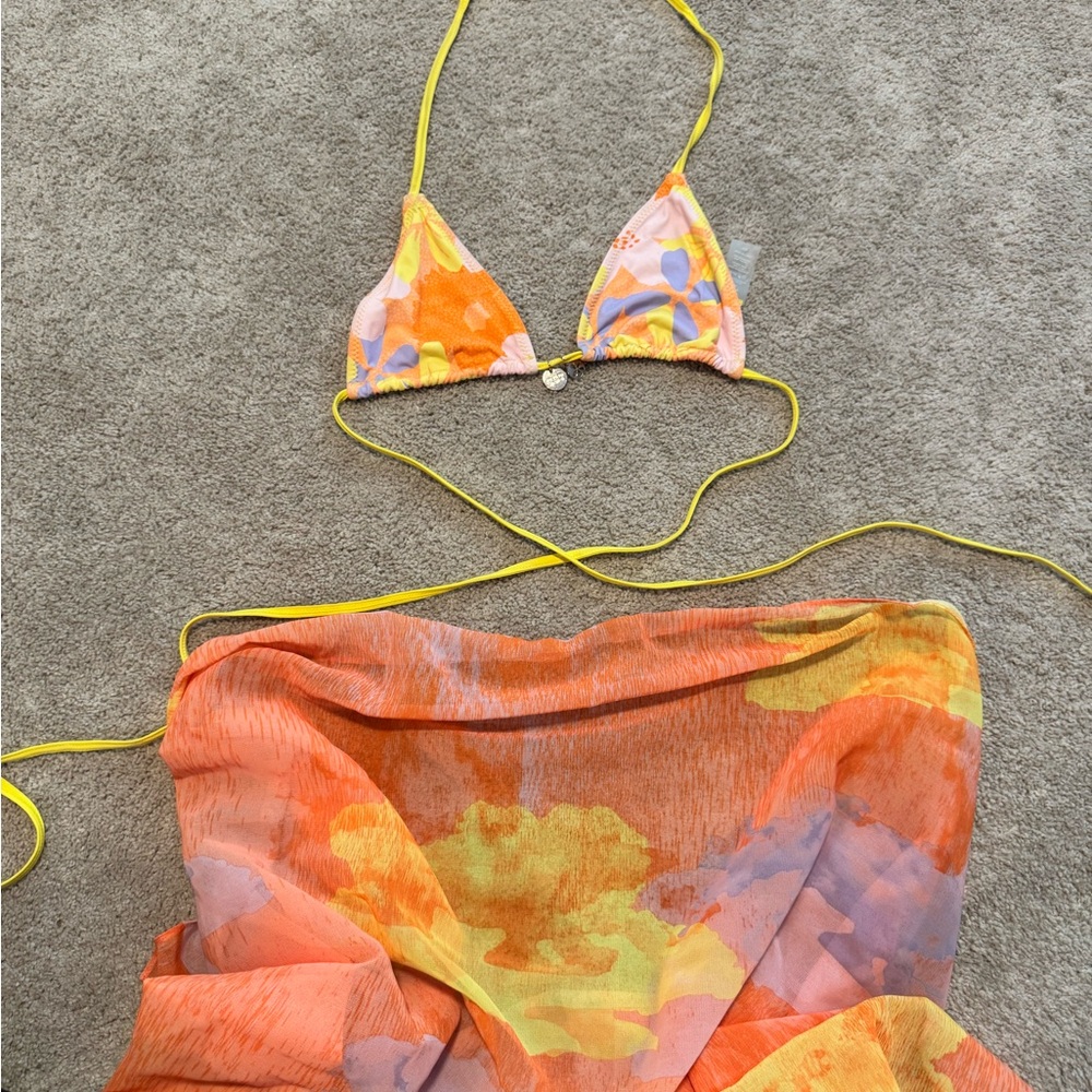 437 swim bikini top & sarong